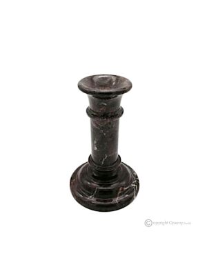 Kerzenhalter aus Rosso Levanto-Marmor, handgefertigt in Italien, mit modernem Design aus authentischem Naturstein.