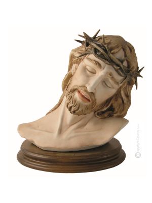 BÜSTE VON CHRISTUS Edles Porzellan Figur handbemalt Wohnkultur elegant Italienisches Design