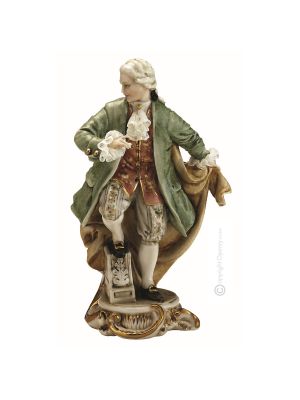GALANT 1066 Edles Porzellan Figur Barock handbemalt Italienisches Design exklusiv elegant