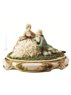 JUNGER LIEBHABER Edles Porzellan Figur Barock handgemacht hochwertig stilvoll exklusiv