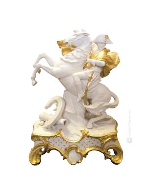 NAPOLEON 1114B Capodimonte Porzellan Figur handgemacht elegant hochwertig exklusiv stilvoll