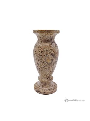 VASE, Amphore aus echtem Fossilstein, handgefertigt, elegantes und raffiniertes Design.