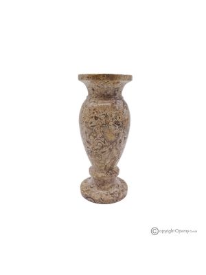 VASE, Amphore aus echtem Fossilstein, handgefertigt, elegantes und raffiniertes Design.