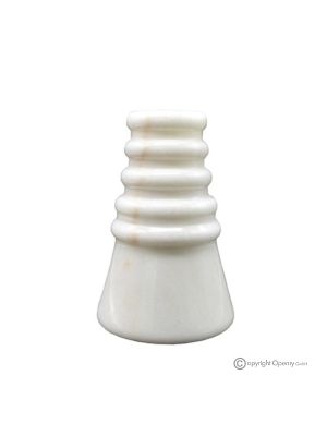 VASE aus Estremoz-Marmor, kostbarem Naturstein, handgefertigt, Original.