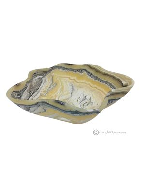 MITTELSTÜCK aus Zebra-Onyx, echtem Naturstein, ein erlesenes Stück Luxus.