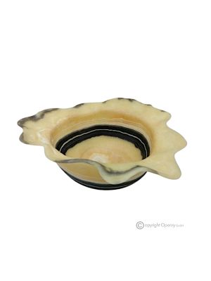 MITTELSTÜCK aus Zebra-Onyx, authentischem Naturstein, handgefertigt, verleiht einzigartige Eleganz.