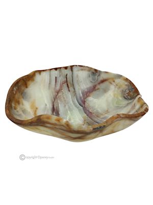 MITTELSTÜCK aus grünem Onyx, authentischem Naturstein, luxuriöse handgefertigte Dekoration.