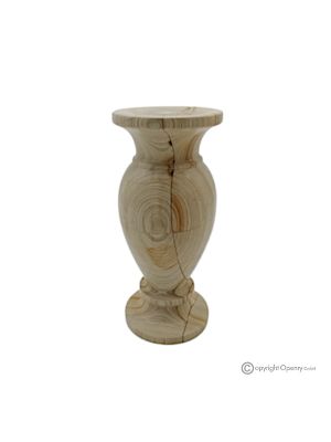 VASE, Amphore aus Teakmarmor, authentisch und handgefertigt, elegantes und exklusives Design.