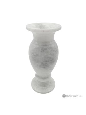 VASE, authentische Amphore aus weißem Marmor, handgefertigt, elegantes und raffiniertes Design.