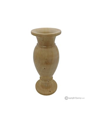 VASE, Amphore aus Teakmarmor, echter Stein, handgefertigt, elegantes und raffiniertes Design.