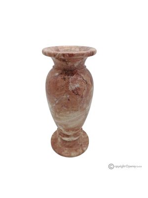 VASE, Amphore aus echtem rosa Marmor, handgefertigt, klassisches und raffiniertes Design.
