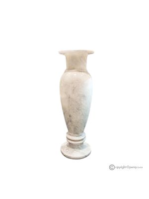 VASE, Amphore aus weißem Marmor, authentische Liebe, handgefertigt, mit elegantem und anspruchsvollem Design.
