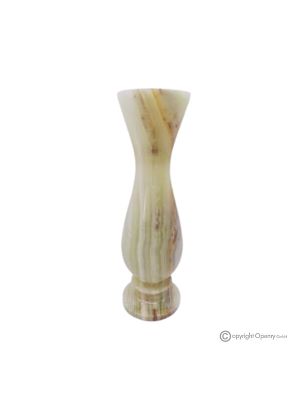 Dekorative VASE aus Onyxmarmor, echter Stein, handgefertigt, elegantes Design.