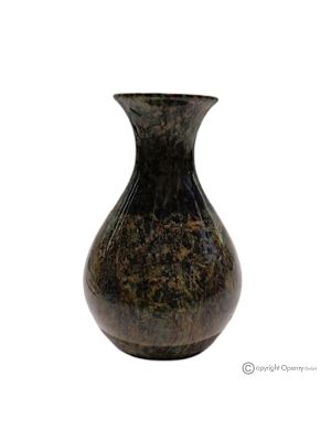 VASE aus grünem Marmor, echter Naturstein höchster Qualität, handgefertigt, exklusiv.
