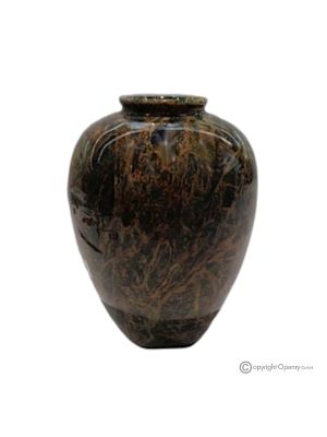 VASE, Gefäß aus grünem Marmor, hochwertiger echter Stein, handgefertigt, exklusiv.