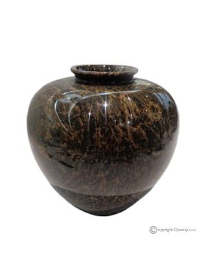 VASE, Gefäß aus grünem Marmor, hochwertiger echter Stein, handgefertigt, exklusiv.