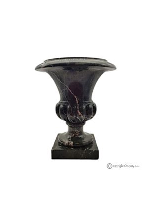 Medici-VASE aus grünem Marmor, hochwertiger Naturstein, handgefertigt, elegantes Design.