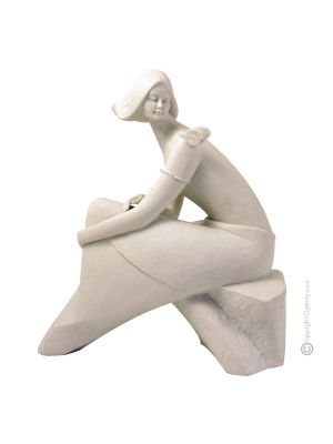 BEATRICE 315B Italienische Porzellanfigur FRAU handbemalt hochwertig elegant Wohnkultur modern 