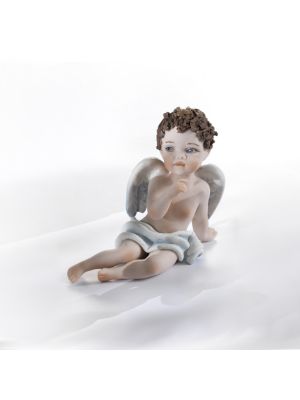 ANGELO Romantische Capodimonte-Puppe, italienische Handwerkskunst.