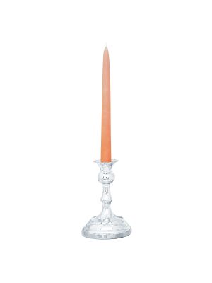 CANDELABRO 1 Flamme Kerzenständer Kerzenhalter Armleuchter Edelmetalle Versilbert Handarbeit Made in Italy