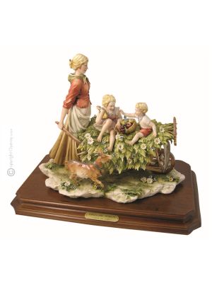 ZURÜCK AUS DEN FELDERN Edles Porzellan Figur handgemacht elegant exklusiv hochwertig
