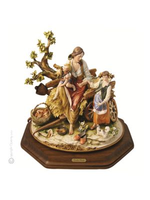 EIN TAG AUF DEM BAUERNHOF Edles Porzellan Figur handgemacht hochwertig exklusiv elegant