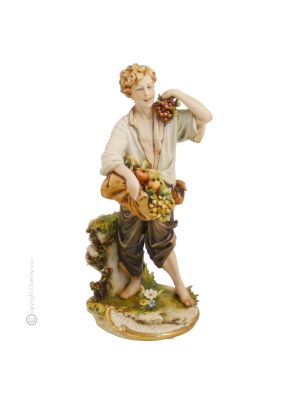 OBSTVERKÄUFER Edles Porzellan Figur handbemalt hochwertig exklusiv stilvoll hochwertig 