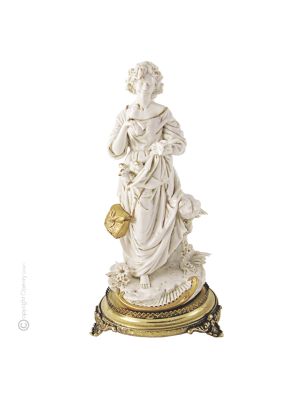 KÜKEN VERKÄUFERIN 576B Edles Porzellan Figur handbemalt Italienisches Design elegant exklusiv