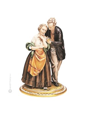 HERZ WIRD NIE ALT Edles Porzellan Figur handbemalt Italienisches Design elegant hochwertig