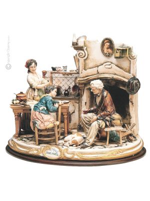 ES WAR EINMAL Italienische Porzellan Figur handgemacht elegant exklusiv Italienisches Design 