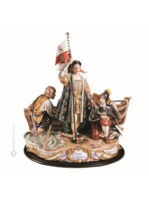 CHRISTOPHER COLUMBUS Edles Porzellan Figur handgemacht elegant exklusiv Wohnkultur hochwertig