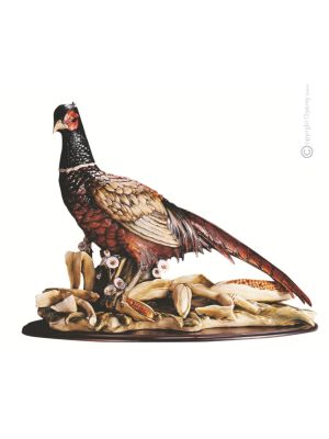 FASAN 667 Capodimonte Porzellan VÖGEL handbemalt stilvoll hochwertig Wohnkultur exklusiv