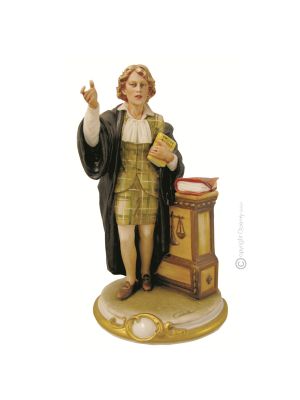 ANWÄLTIN Italienische Porzellan Figur handbemalt exklusiv hochwertig Wohnkultur elegant