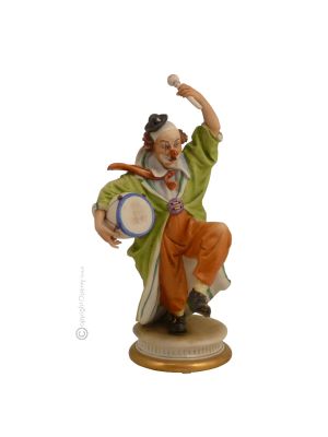 MASKE 728 Capodimonte Porzellan CLOWN Figur handbemalt elegant stilvoll Wohnkultur exklusiv 