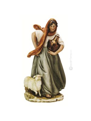 LAND FRAU Edles Porzellan Figur handbemalt Italienisches Design elegant exklusiv stilvoll 