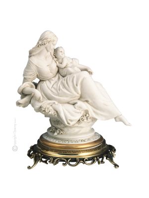 MUTTER MIT BABY 781B Italienische Porzellan Figur Barock handbemalt Wohnkultur exklusiv