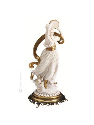 LADY TANZEN 782BO Italienische Porzellan Figur handgemacht hochwertig elegant Wohnkultur