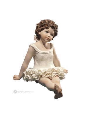 ALBERTINE - Capodimonte-Statuette, edle Tänzerin, Kunst aus feinem Porzellan.