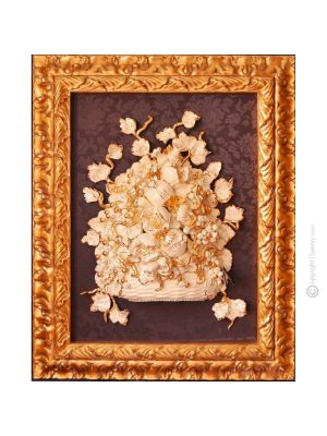 BILD Keramik im Barockstil mit Details aus 24 Karat Gold Made in Italy