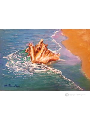 AM MEER Acrylgemälde auf Leinwand modern Made in Italy