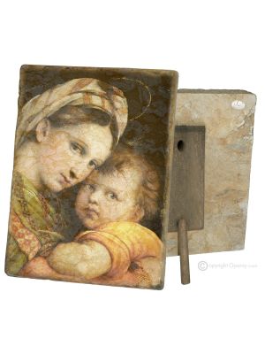DIE MADONNA VON DEM STUHL Tisch Deko Objekt Marmor Made in Italy