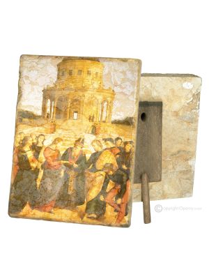 VERMÄHLUNG MARIÄ Tisch Deko Objekt Marmor Made in Italy