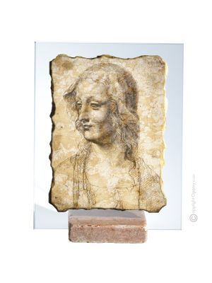 FRAU MIT SCHLEIER Tisch Deko Objekt Marmor und Kristall Made in Italy