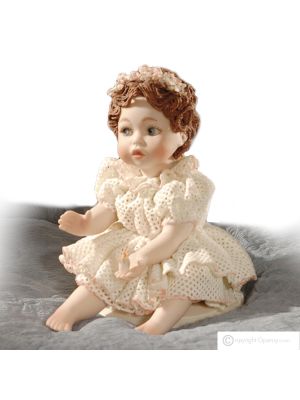 MIRANDOLINA Capodimonte Porzellanpuppe, romantisch und zart, pure Schönheit.
