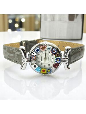LADY 14 Muranoglas Schmuck Armbanduhr Damen handgemacht modern Italienisches Design stilvoll