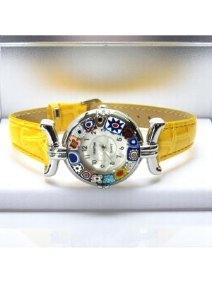 LADY 21 Murano Glas Schmuck Armbanduhr Damen Murrine hochwertig elegant stilvoll exklusiv