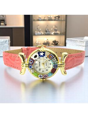 LADY ORO 17 Exklusive Damenuhr Murano Glas Schmuck Murrine Venedig Stil exklusiv modern