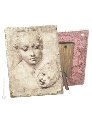 STUDIE DES KOPFES DER MADONNA MIT KIND Tisch Deko Objekt Orphalese Made in Italy