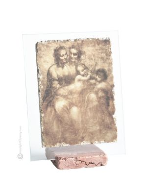 ANNA SELBDRITT Tisch Deko Objekt Marmor Orphalese und Kristall Made in Italy
