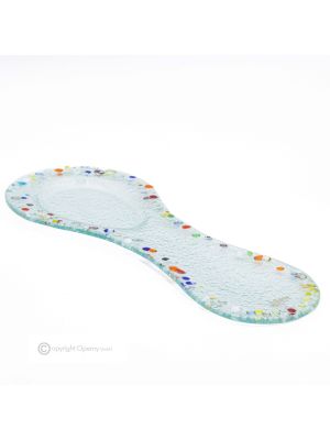 DROPS – Künstlerische Löffelablage aus Glas, handgefertigte Küchenlöffelablage